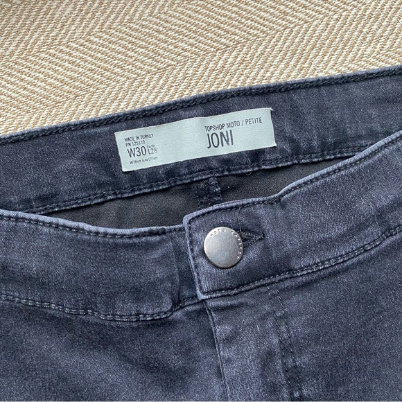 Topshop Black Joni Jeans - Picture 5 of 6